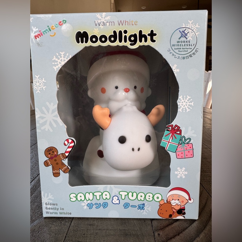 Mimicoco Santa & Turbo Moodlight Night Light Warm White (NIB)